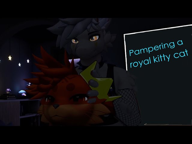 Toxic dragon "Pampers" a Royal kitty (VRChat furry ASMR, Feat @Majoopa )