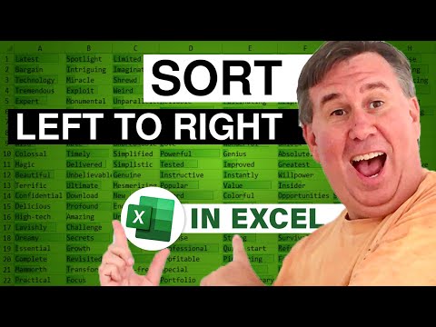 Excel Sort Left To Right - 2453