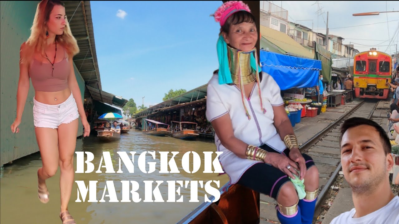 Satul femeilor cu GATUL LUNG + PERICULOASA piata prin care trece TRENUL