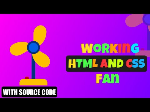 Working Fan with Pure HTML And CSS | HTML AND CSS | #Coder_Boy