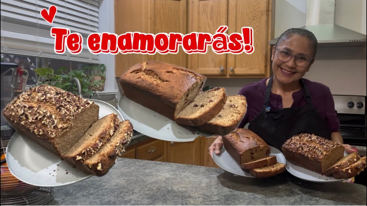 🍞PAN DE PLÁTANO con LECHERA y sin Batidora 😍|Súper Fácil y Suavecito!