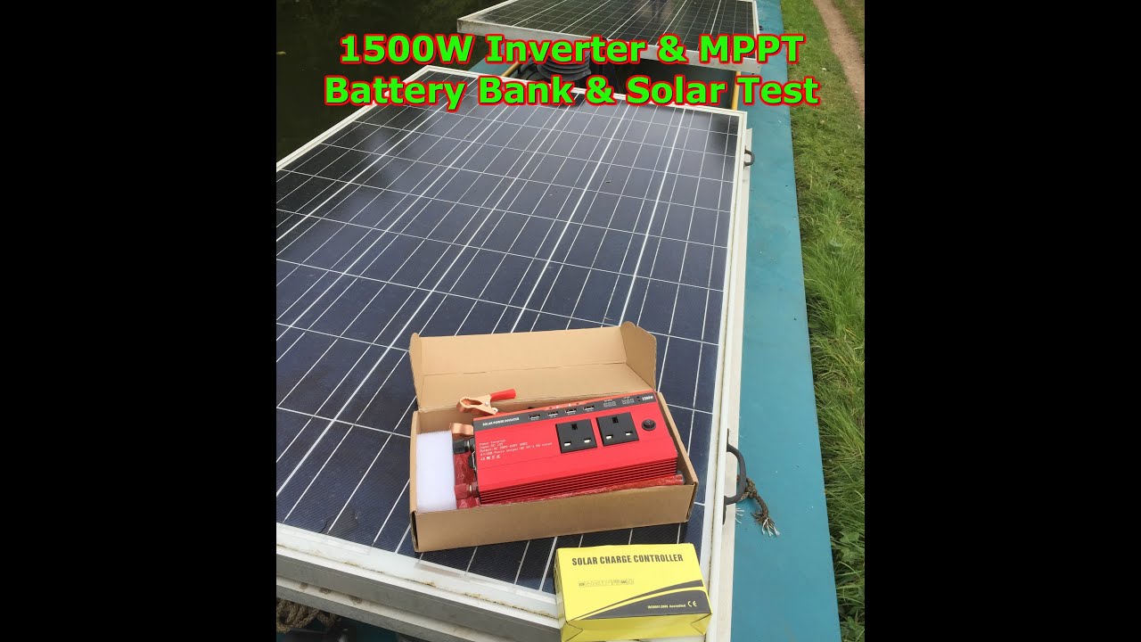 Narrowboat 12V Inverter MPPT Leisure Battery Bank Solar Check 56 YouTube