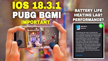 iOS 18.3.1 UPDATE: PUBG & BGMI TEST PERFORMANCE? | HEATING LAG FIXED? BATTERY LIFE? • FIVE OP