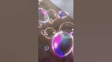 How to draw realistic bubbles|#art#shorts