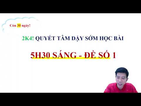 Tôi Yêu Hóa Học - DẬY SỚM HỌC BÀI - ÔN LÝ THUYẾT TRÚNG TỦ | ĐỀ SỐ 01