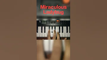 Miraculous Theme Song On Piano Shorts Miraculousladybug Music Instrument 