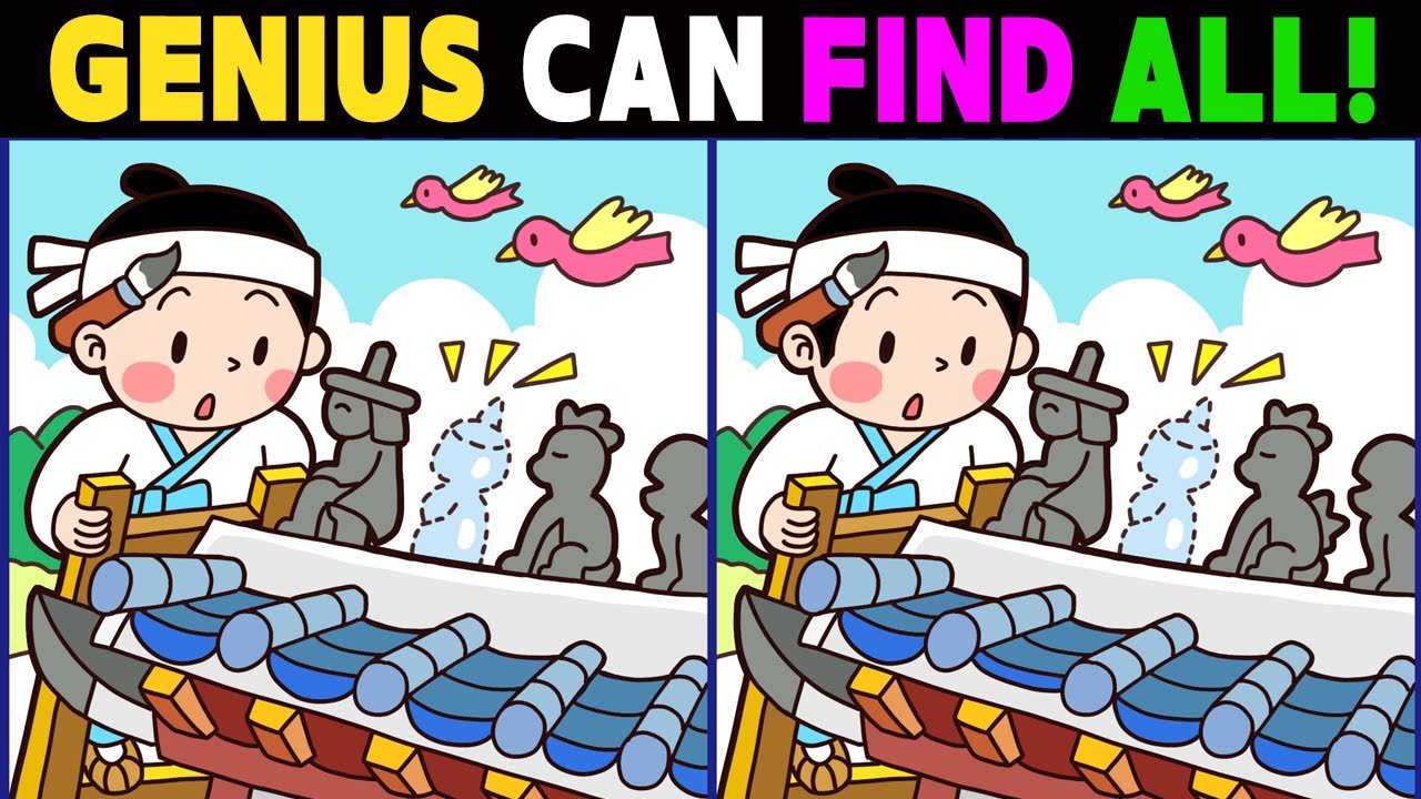Spot The Difference: Only Genius Find Differences! Find 3 Differences! 【😀Normal】 #1065