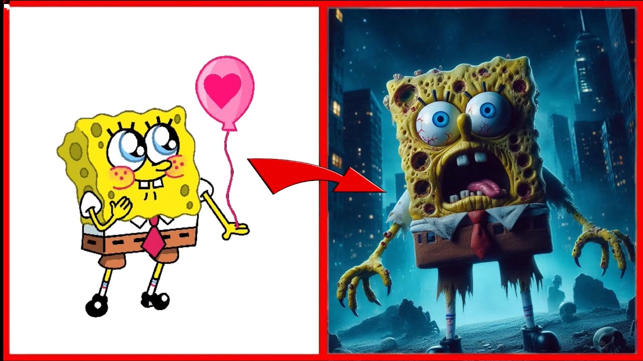 SpongeBob SquarePants But Turned Into Zombies In Real Life - All Characters 2024