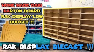 Membuat Rak Display Diecast Hot Wheels Dari Karton | Make Diecast Display from Yellow Board