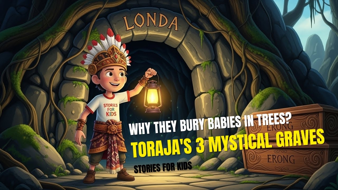 Why They Bury Babies in Trees? 🌳 Toraja's 3 Mystical Graves | Stories For Kids