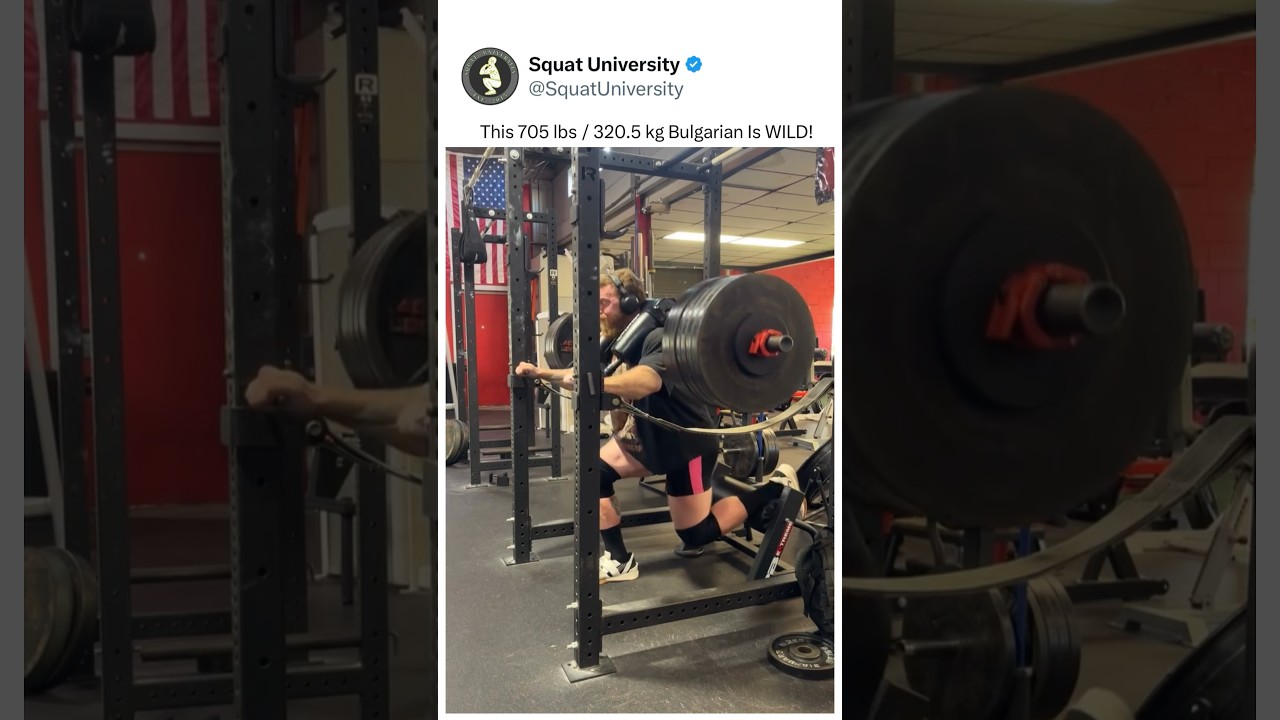 His Split Squat Was MASSIVE!😳