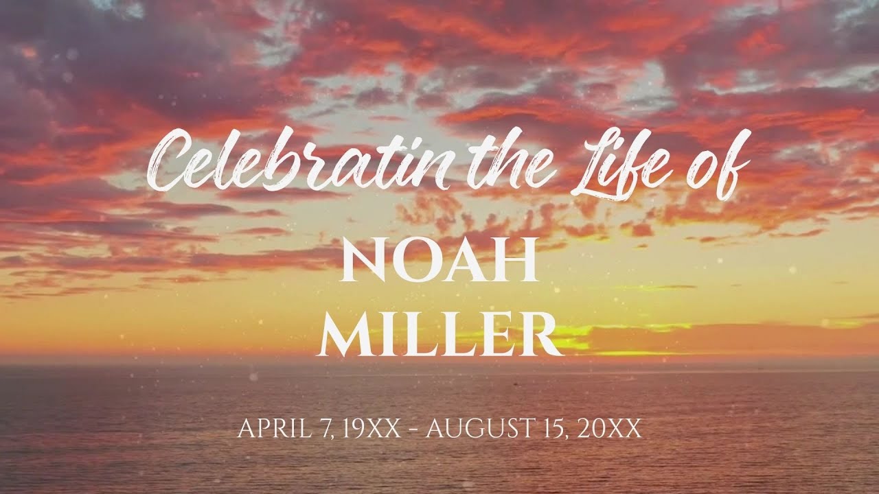Funeral Slideshow Template | Celebration of Life Tribute | Widescreen (16:9)