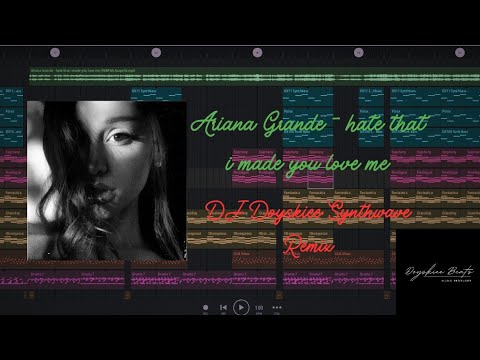 DJ Doyskiee - hate that i made you love me [Ariana Grande] (80's Synthave Remix) 4k Lyric Video