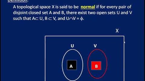 Topology Lecture 15 (Higher Separation Axioms)