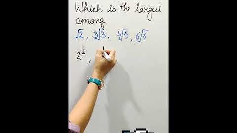 How to find largest among roots | Maths shorts | SSC | CSAT | Railway exams | compititions