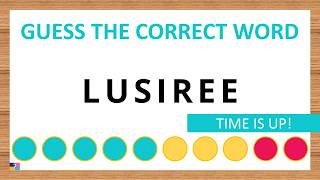 Guess the Correct Word! Unscramble in Record Time! 7 Letters | Agent Quiz screenshot 2