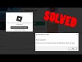 Roblox authentication failed error code 403 an error was encountered during authentication