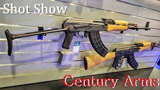 Guns at the Century Arms booth at Shot Show