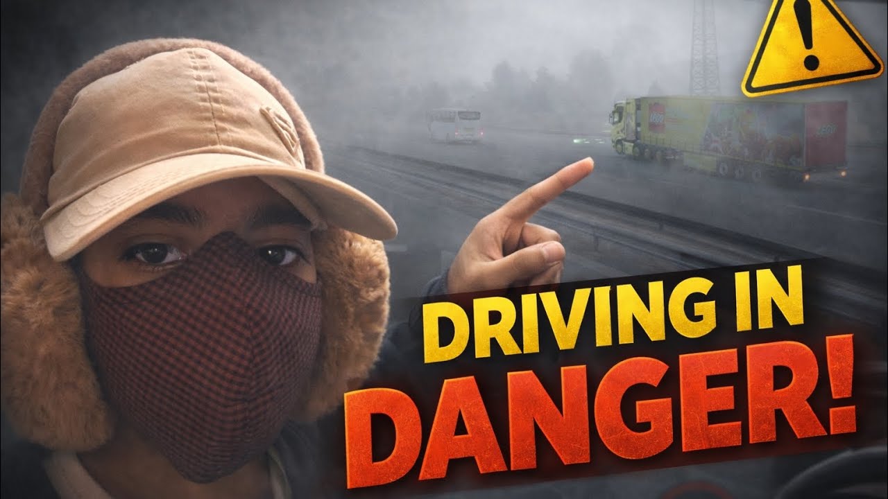 Driving in Fog ❄️ One Small Mistake = Big Danger! ⚠️