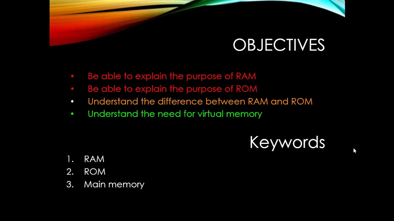 The Purpose Of RAM In A Computer System Lesson 1 YouTube