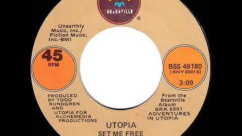 1980 HITS ARCHIVE: Set Me Free - Utopia (stereo 45)
