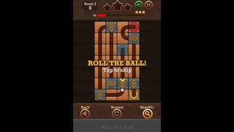 Roll The Ball Slide Puzzle 2 - Time Basic J Level 8 Walkthrough