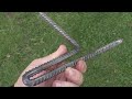 Never throw away pieces of rebar !!! do it yourself !