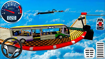 GT Bus Stunt Mega Ramp - Impossible Bus Stunt Racing Simulator 3D - Android Gameplay