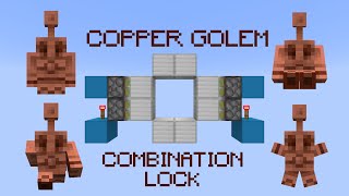 Combination Locks with the Copper Golem Statue! | Minecraft 1.21.10