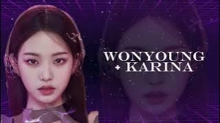 #copy&paste: wonyoung   karina face morph