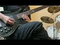 [ ALDIOUS ] Never give up ギターソロをペースで弾いてみた(guitar solo bass cover)