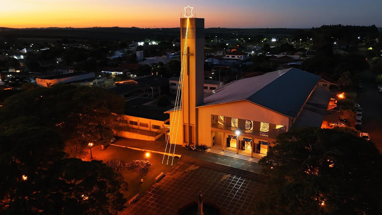 Drone em Alto Parana-PR -Por do Sol Santuario Santo Antonio de Padua (Igreja Matriz) 2026