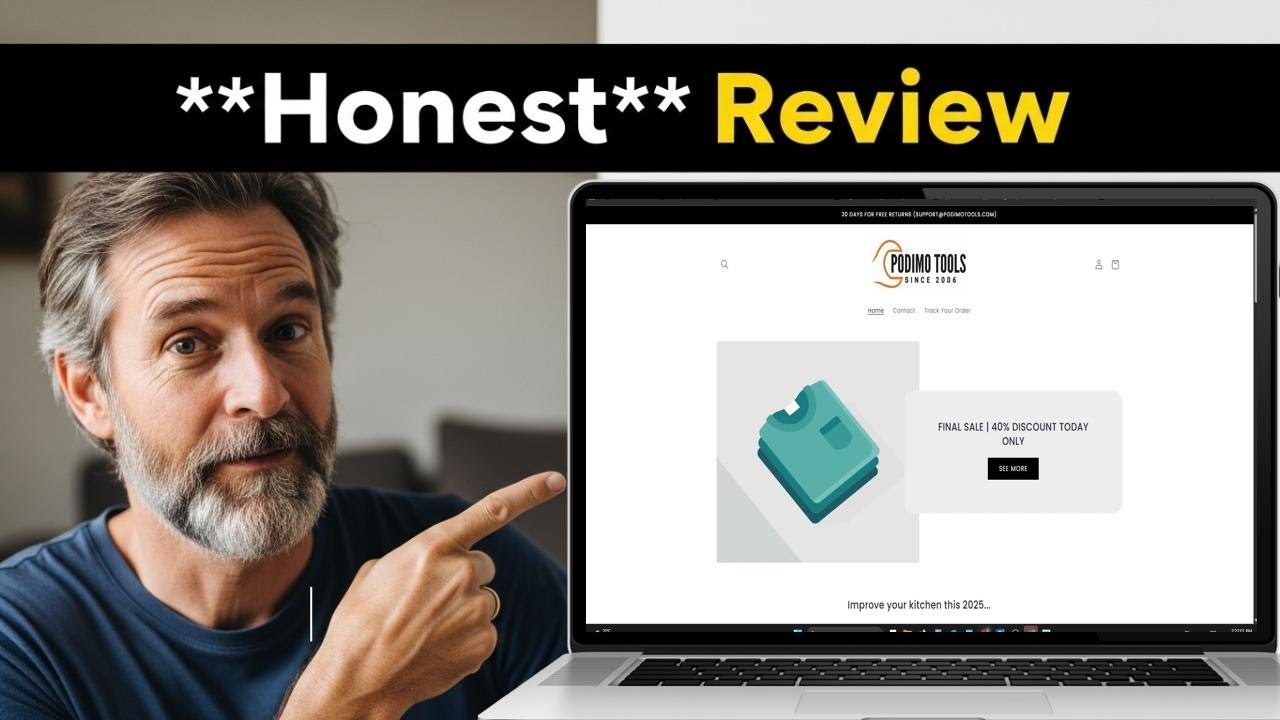 Обзор мошенничества Podimotools.com 2025. Рейтинг доверия 1 из 100. Объяснение