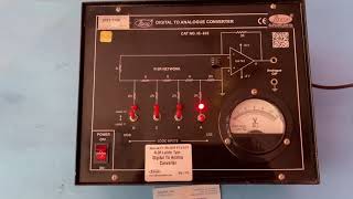 how to use Electronic digital to analogue trainer kit tutorial Eng # elctronics