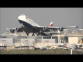 Heavy sunset departures  london heathrow airport 020412