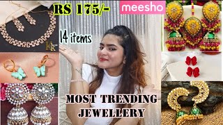 Meesho Jewellery haul starting Rs 175 | Meesho Oxidised, Kundan, western, Jewellery haul | #Meesho