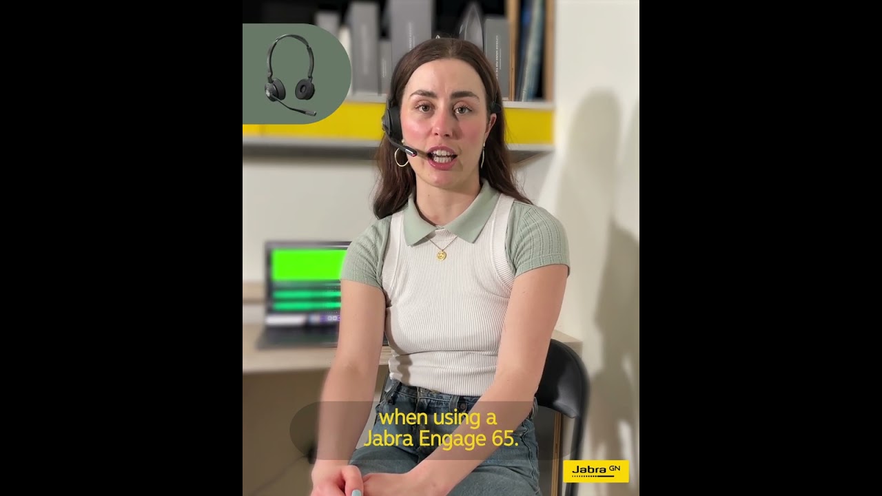 Jabra Engage 65 VS Laptop Microphone - Noise Cancellation Test