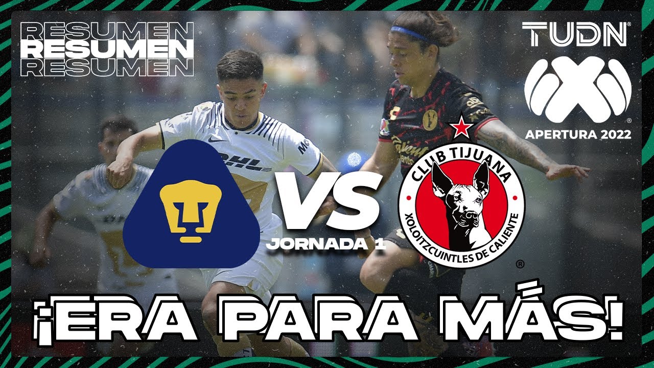 Goals and higlights: Pumas 1-1 Tijuana in Liga MX 2022 | 07/03/2022 - VAVEL  USA