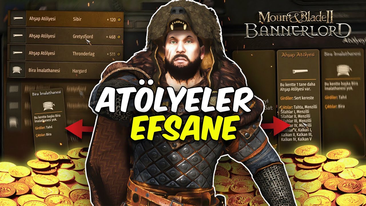 YENİ ATOLYELER EFSANE KAZANDIRIYOR / M&B 2 Bannerlord Warsails Türkçe - Bölüm 27