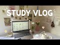 STUDY VLOG | lots of studying, lectures ,coffee, study productive٠ ࣪⭑🪄✨