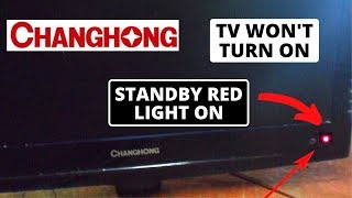 How to fix Changhong TV Won't Turn On But Standby Red Light On || Changhong TV Not Working