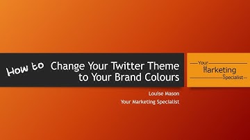 How to change Twitter theme colour