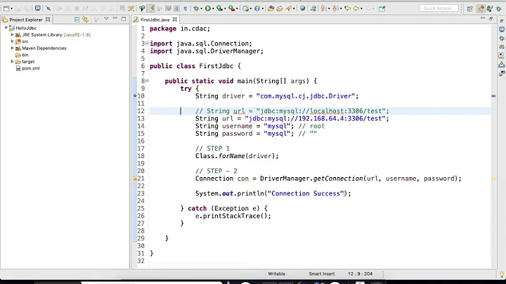 1. Java Database Connectivity Setup. Java | JDBC | Mysql | Maven