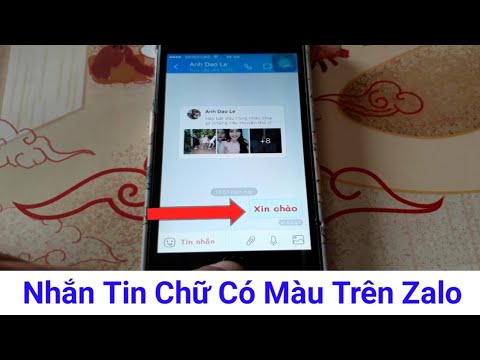Video Cách thay đổi màu chữ khi nhắn tin trên Zalo - youtube