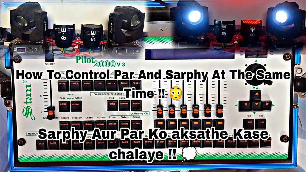 How To Control Led Par And Sarphy Light At The Same Time !! 💭 # ...