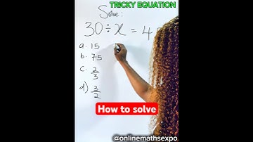 How to solve a tricky equation. #viralmathshorts