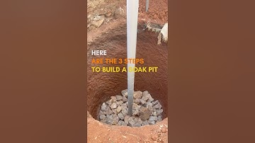 3 Steps to build a soak pit #shorts #septictanks #civilengineering