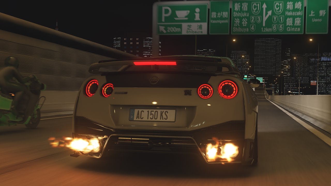 STREET RACING w/ 800hp GTR | Assetto Corsa (Realistic Sound + Traffic ...