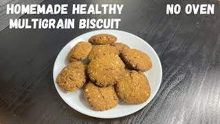 Healthy Homemade Multigrain Biscuit |No Oven |Kids Healthy Snack |Kids Healthy Corner