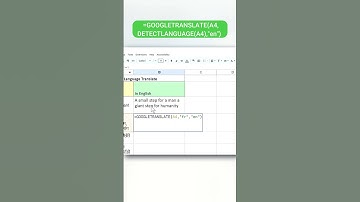 Easily Translate Text INSIDE Google Sheets!